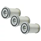 VHBW Vacuum Cleaner Exhaust Filter Electrolux EF75B Replacement - 3 pcs