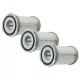 VHBW Vacuum Cleaner Exhaust Filter Electrolux EF75B Replacement - 3 pcs