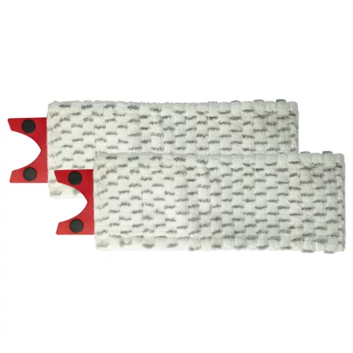 VHBW Mop Head for Vileda 1-2 Spray Mop - microfiber, white, gray