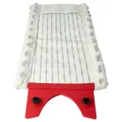 VHBW Mop Head for Vileda 1-2 Spray Mop - microfiber, white, gray