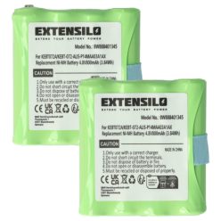   VHBW Radio Battery KEBT072A, BATT4R, BATT-4R, KEBT-072-A - 800 mAh 4.8 V NiMH