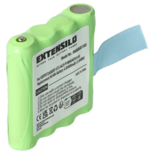 VHBW Radio Battery KEBT072A, BATT4R, BATT-4R, KEBT-072-A - 800 mAh 4.8 V NiMH