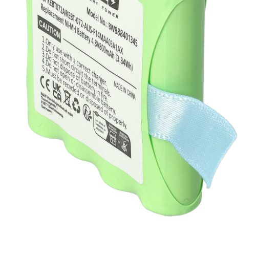 VHBW Radio Battery KEBT072A, BATT4R, BATT-4R, KEBT-072-A - 800 mAh 4.8 V NiMH