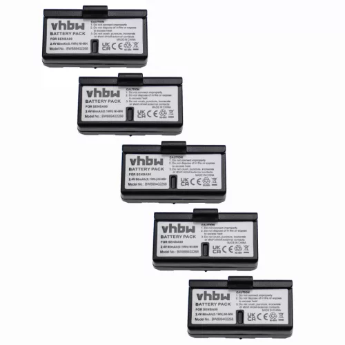 VHBW Wireless Headphone Battery Replacement for Sennheiser BA90, E90, E180 - 60 mAh 2.4 V NiMH