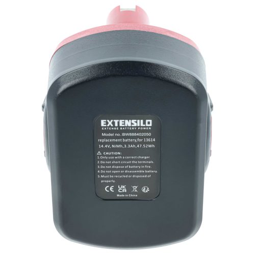 VHBW Electric Tool Battery Bosch 2 607 335 263, 1617S0004W - 3300 mAh 14.4 V NiMH