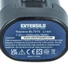 VHBW Electric Tool Battery Makita BL7010, 194356-2, 194355-4 - 2500 mAh 7.2 V Li-Ion