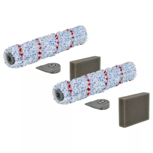 VHBW Vacuum Cleaner Accessory Set Leifheit 11918 Replacement - Foam Filter, Brush Roller - 4 pcs
