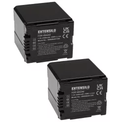 VHBW Video Camera Battery VW-VBG260 - 2500 mAh 7.2 V Li-Ion
