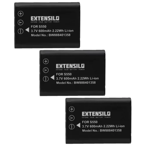 VHBW Battery for Nikon EN-EL11 - 600 mAh 3.7 V Li-Ion