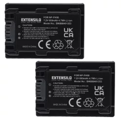   VHBW Battery Sony NP-FH70, NP-FH40, NP-FH100, NP-FH50 - 650 mAh 7.2 V Li-Ion