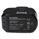 VHBW Electric Tool Battery BPL1815, ABP1803, ABP1801, BCP1817/2SM - 7500 mAh 18 V Li-Ion