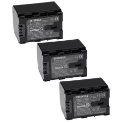   VHBW Camera Battery JVC BN-VG121SU, BN-VG121, BN-VG121E, BN-VG121AC, BN-VG121U - 2670 mAh 3.6 V Li-Ion