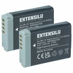 VHBW Kamera Akku Canon NB-13L - 1250 mAh 3,6 V Li-Ion