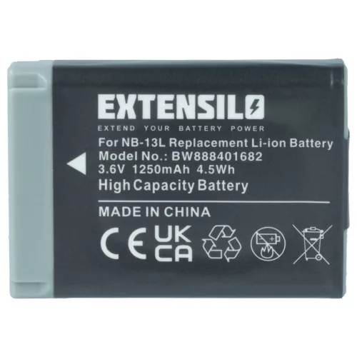 VHBW Kamera Akku Canon NB-13L - 1250 mAh 3,6 V Li-Ion