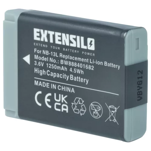 VHBW Kamera Akku Canon NB-13L - 1250 mAh 3,6 V Li-Ion