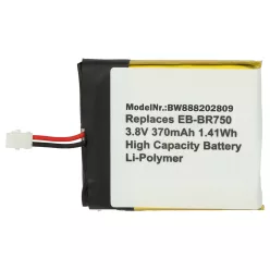   VHBW Smartwatch Akku EB-BR750ABE, EB-BR750 - 370 mAh 3,8 V Li-Polymer