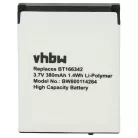 VHBW Smartwatch Battery BT166342, PX8914-944, BT266342 - 380 mAh 3.7 V Li-polymer