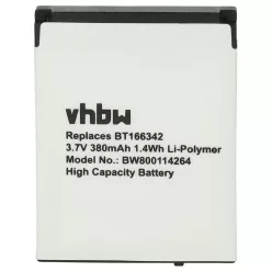   VHBW Smartwatch Battery BT166342, PX8914-944, BT266342 - 380 mAh 3.7 V Li-polymer