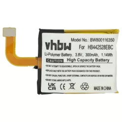   VHBW Smartwatch Battery 1ICP5/25/28, Hb442528EBC - 300 mAh 3.8 V Li-polymer