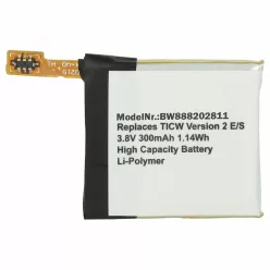 VHBW Smartwatch Akku SP382728SE - 300 mAh 3,8 V Li-Polymer