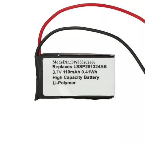 VHBW Smartwatch Battery LSSP281324AB - 110 mAh 3.7 V Li-polymer