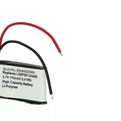 VHBW Smartwatch Battery LSSP281324AB - 110 mAh 3.7 V Li-polymer