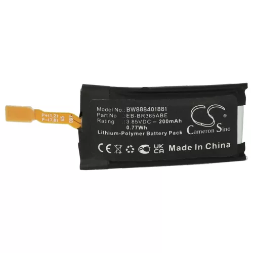 VHBW Smartwatch Akku GH43-04770A, EB-BR365ABE - 200 mAh 3,85 V Li-Polymer
