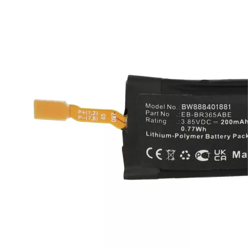 VHBW Smartwatch Akku GH43-04770A, EB-BR365ABE - 200 mAh 3,85 V Li-Polymer