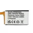 VHBW Smartwatch Akku R-41021555, 261827 - 150 mAh 3,85 V Li-Polymer