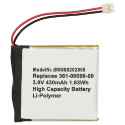   VHBW Smartwatch Battery Garmin 361-00098-00 - 430 mAh 3.8 V Li-polymer