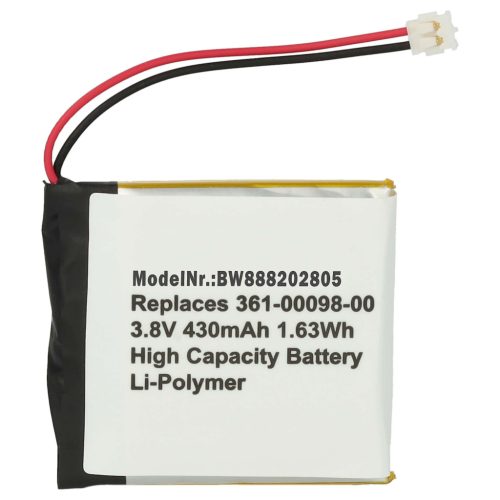 VHBW Smartwatch Akku Garmin 361-00098-00 - 430 mAh 3,8 V Li-Polymer