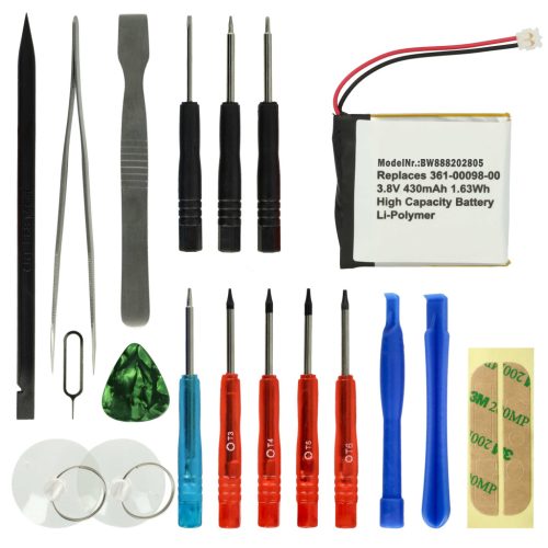 VHBW Smartwatch Akku Garmin 361-00098-00 - 430 mAh 3,8 V Li-Polymer