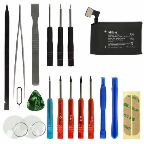 VHBW Smartwatch Akku Apple A1850 - 350 mAh 3,8 V Li-Polymer