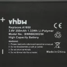 VHBW Smartwatch Akku Apple A1850 - 350 mAh 3,8 V Li-Polymer