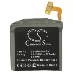   VHBW Smartwatch Battery Samsung EB-BR820ABY, GH43-04966A - 320 mAh 3.85 V Li-polymer