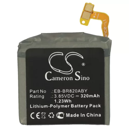 VHBW Smartwatch Battery Samsung EB-BR820ABY, GH43-04966A - 320 mAh 3.85 V Li-polymer