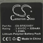 VHBW Smartwatch Battery Samsung EB-BR820ABY, GH43-04966A - 320 mAh 3.85 V Li-polymer