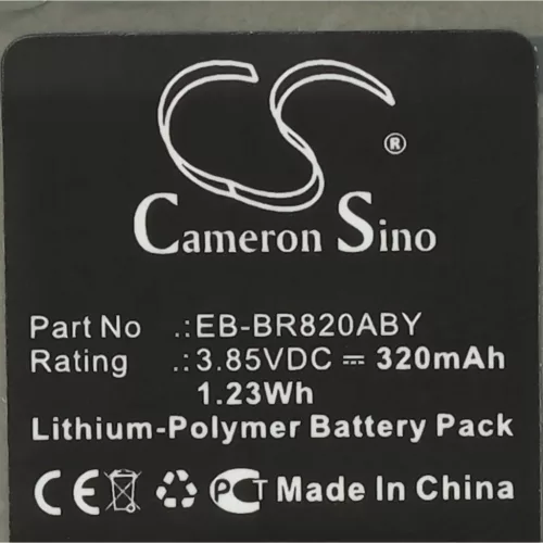 VHBW Smartwatch Battery Samsung EB-BR820ABY, GH43-04966A - 320 mAh 3.85 V Li-polymer