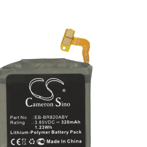 VHBW Smartwatch Battery Samsung EB-BR820ABY, GH43-04966A - 320 mAh 3.85 V Li-polymer