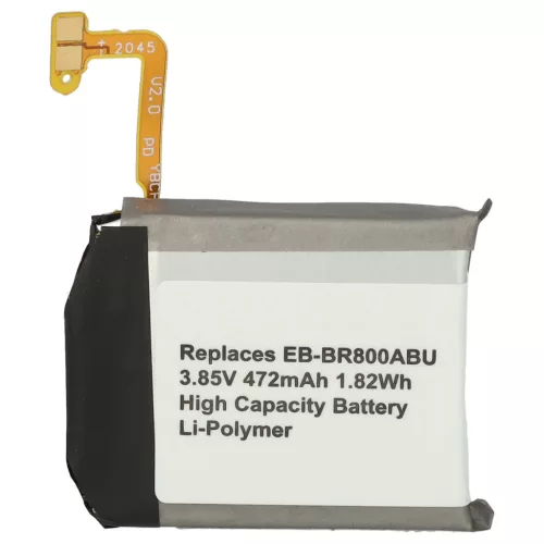 VHBW Smartwatch Akku Samsung GH43-04855A, EB-BR800ABU - 472 mAh 3,85 V Li-Polymer