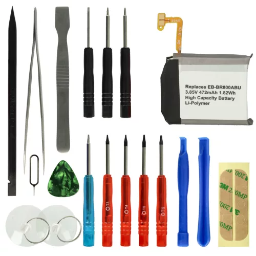 VHBW Smartwatch Akku Samsung GH43-04855A, EB-BR800ABU - 472 mAh 3,85 V Li-Polymer