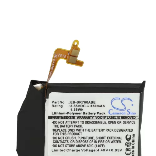 VHBW Smartwatch Battery EB-BR760ABE, EB-BR760 - 350 mAh 3.85 V Li-polymer