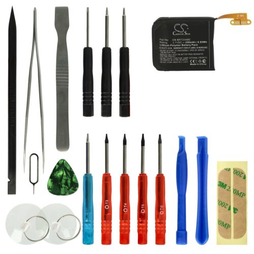 VHBW Smartwatch Akku Samsung EB-BR720ABE - 250 mAh 3,7 V Li-Polymer