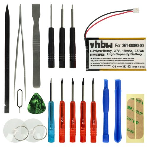 VHBW Smartwatch Akku 361-00090-00 - 180 mAh 3,7 V Li-Polymer