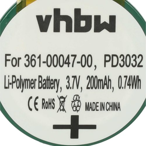 VHBW Smartwatch Akku Garmin 361-00047-00, PD3032 - 200 mAh 3,7 V Li-Polymer
