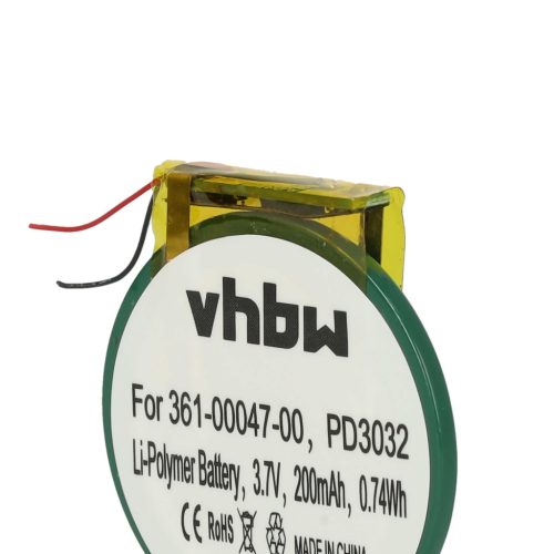 VHBW Smartwatch Akku Garmin 361-00047-00, PD3032 - 200 mAh 3,7 V Li-Polymer