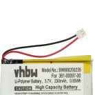 VHBW Smartwatch Battery 361-00097-00 - 230 mAh 3.7 V Li-polymer