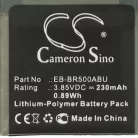 VHBW Smartwatch Battery GH43-04922A, EB-BR500ABU - 230 mAh 3.85 V Li-polymer