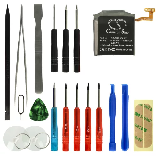 VHBW Smartwatch Battery EB-BR830ABY, GH43-04968A - 220 mAh 3.85 V Li-polymer