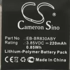 VHBW Smartwatch Battery EB-BR830ABY, GH43-04968A - 220 mAh 3.85 V Li-polymer